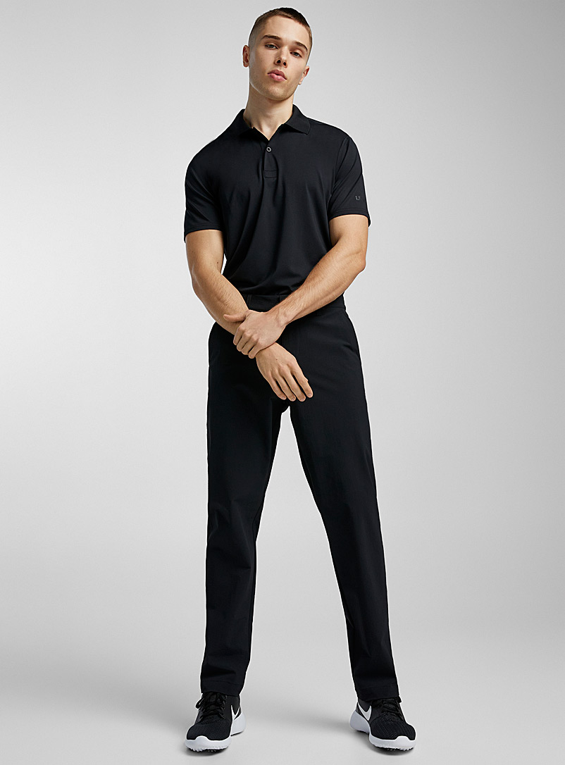I.FIV5 Black Straight-leg stretch golf pant for men