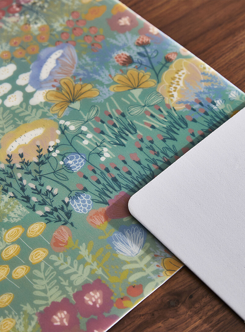 Simons Maison: Les napperons vinyle jardin abstrait Ensemble de 2 Vert &agrave; motifs