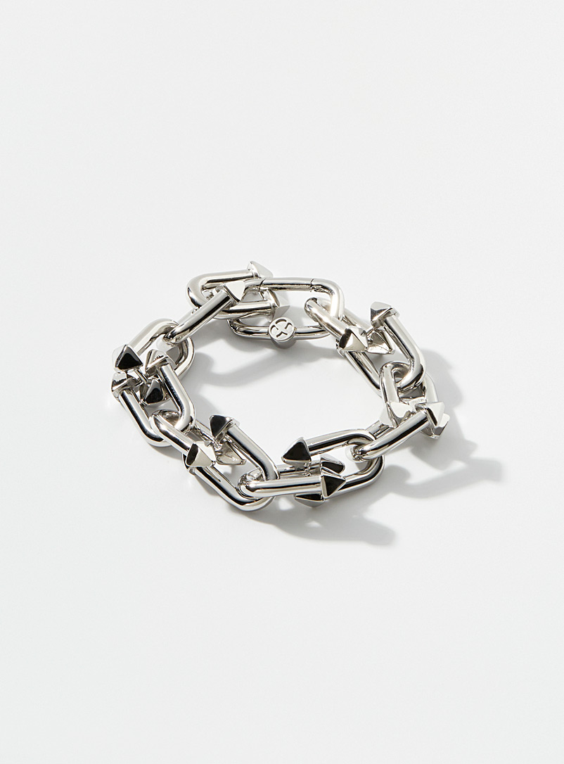 Vitaly Silver Bias bracelet for men