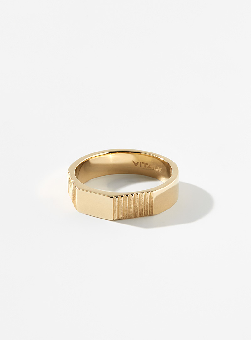Vitaly Gold Region golden ring for men