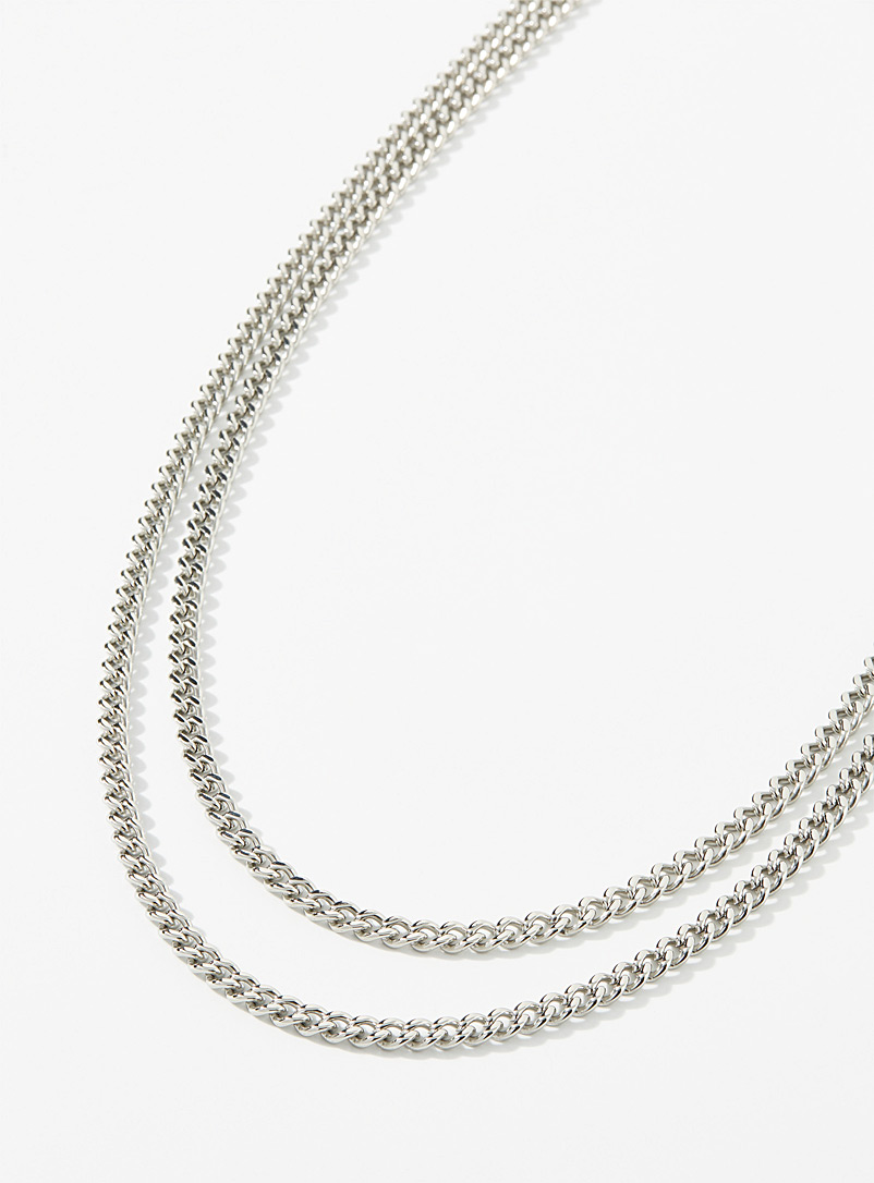 Vitaly Silver Kabel chain necklace for men