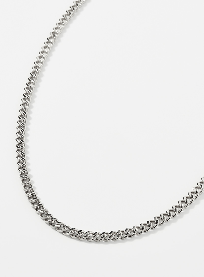Vitaly Silver Maze chain necklace for men
