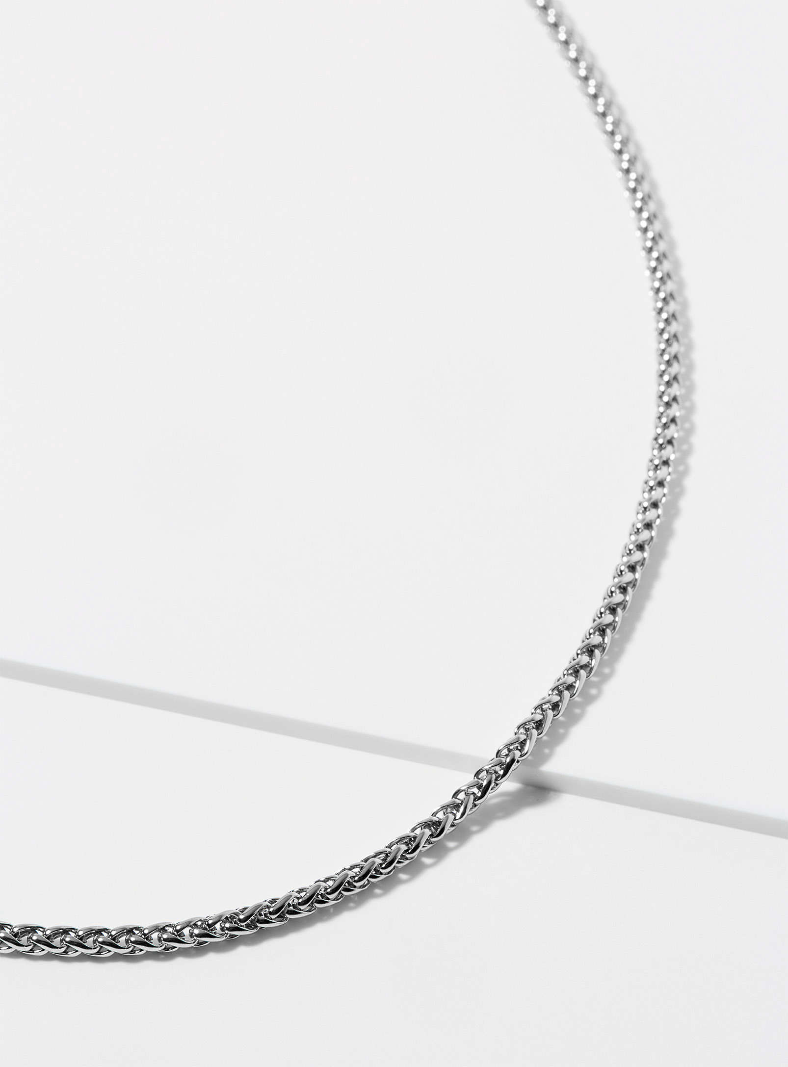 Vitaly Palm Tree Chain Necklace In Silver