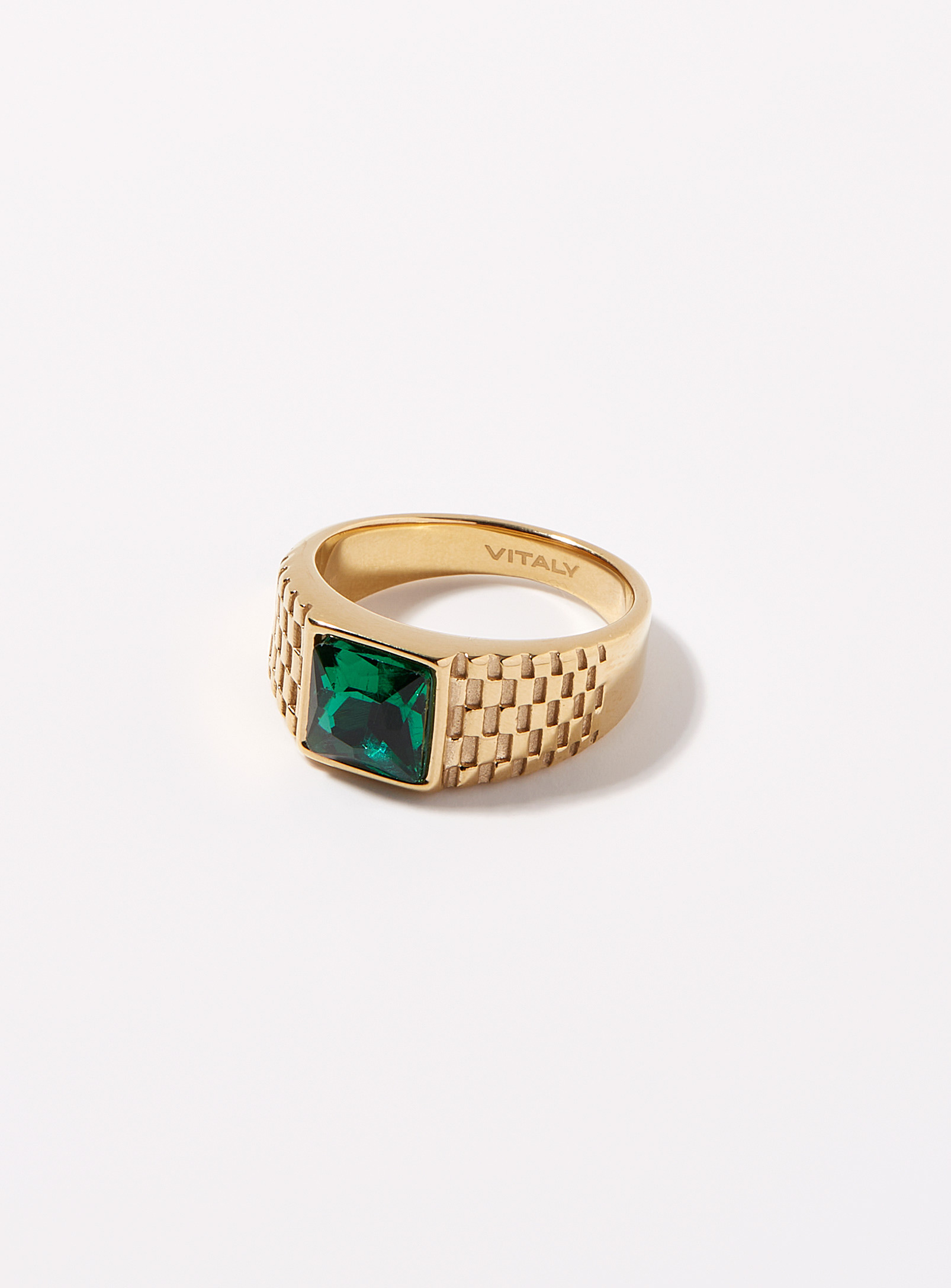 Vitaly Vestige Ring In Green