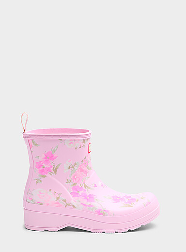 Hunter x LoveShackFancy Lilacs Watercolour bouquet short rain boots Women for women