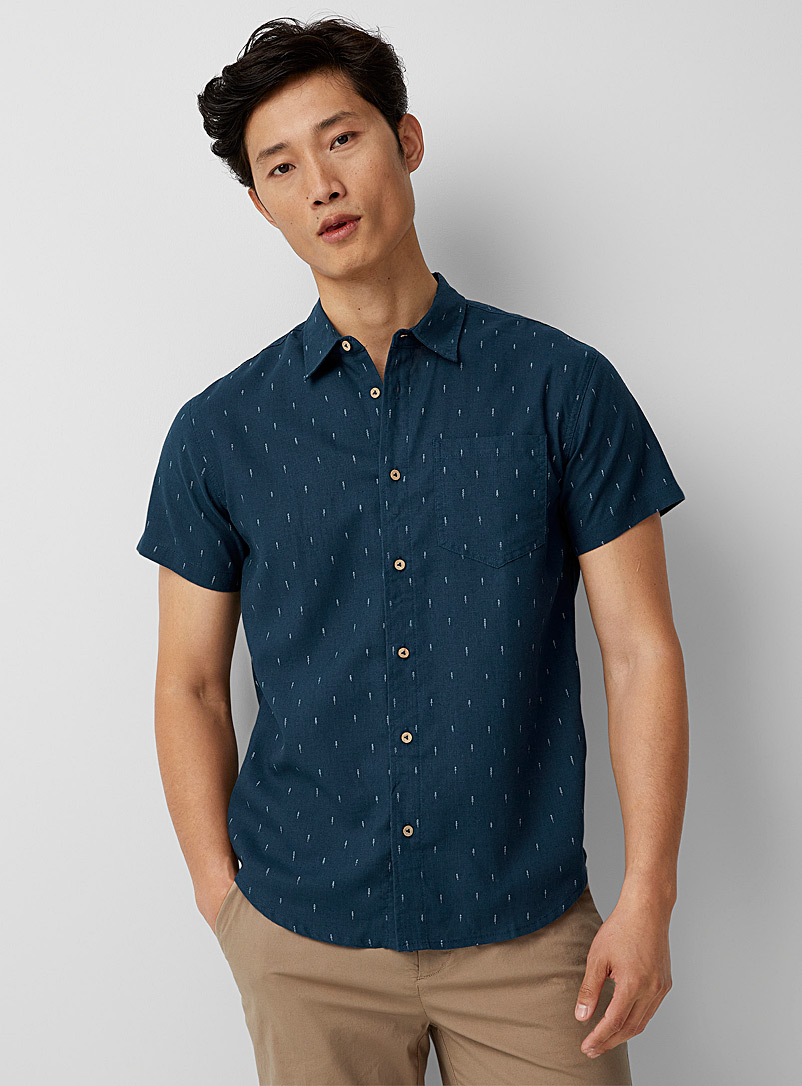 Tentree: La chemise petits conifères Bleu moyen-ardoise pour homme