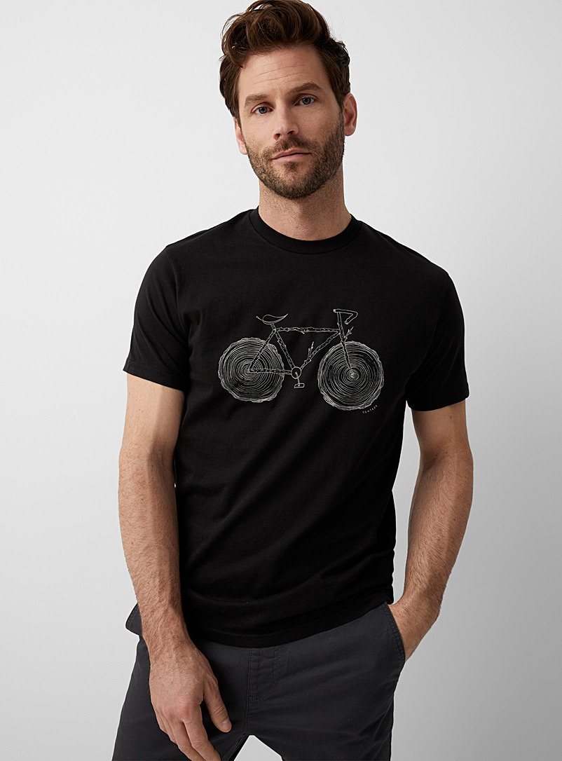 Tentree Black Elms T-shirt for men