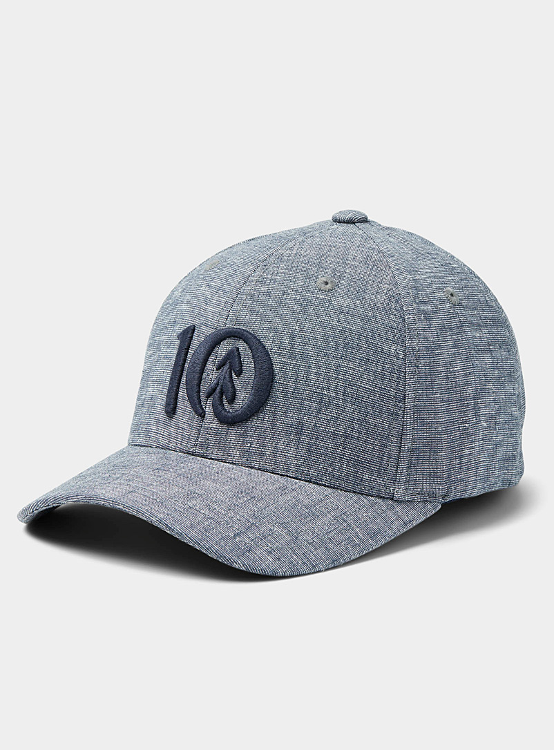 Tentree: La casquette chinée logo signature Bleu royal-saphir pour homme