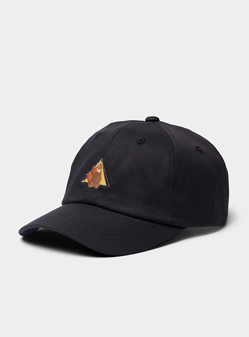 Tentree Black Sasquatch camping cap for men