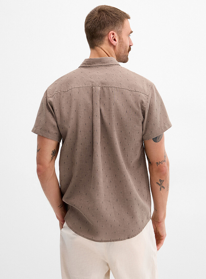 Tentree: La chemise petites fl&egrave;ches Brun clair pour homme