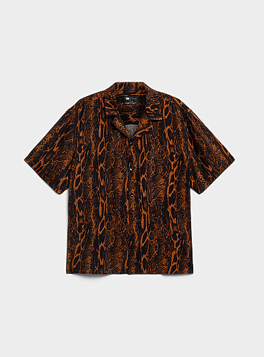 Amber reptile camp shirt <b>Comfort fit</b>