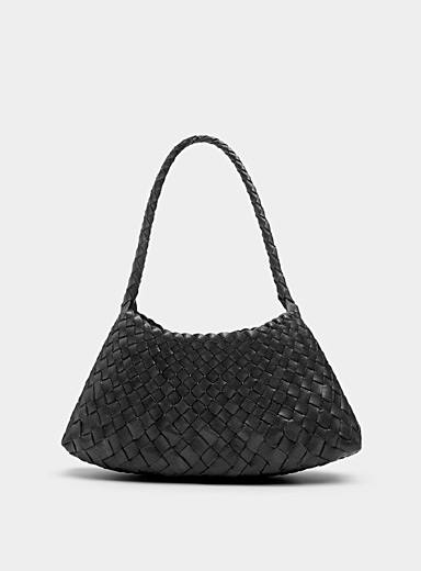 Rosanna braided leather trapezoid bag