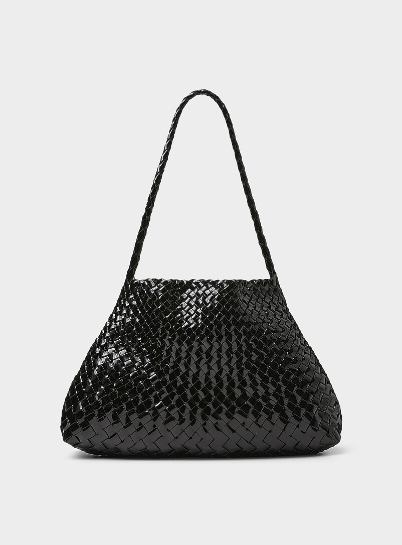 Sac à Main MCM En Cuir Verni Jaune - Authentique, Occasion En Bon État