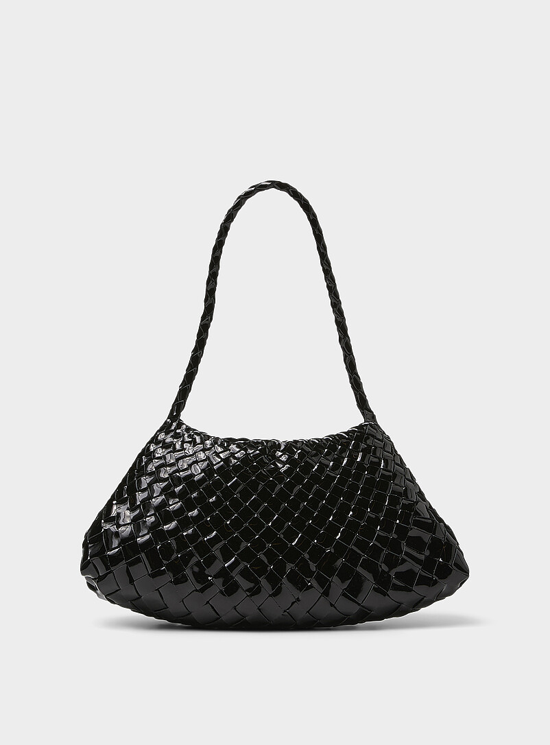 Rosanna woven patent leather mini bag | Dragon Diffusion | Shop