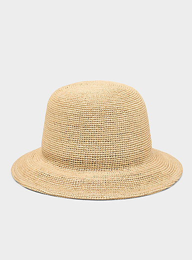Italian straw minimalist cloche <b>Exclusive collection from Italy</b>