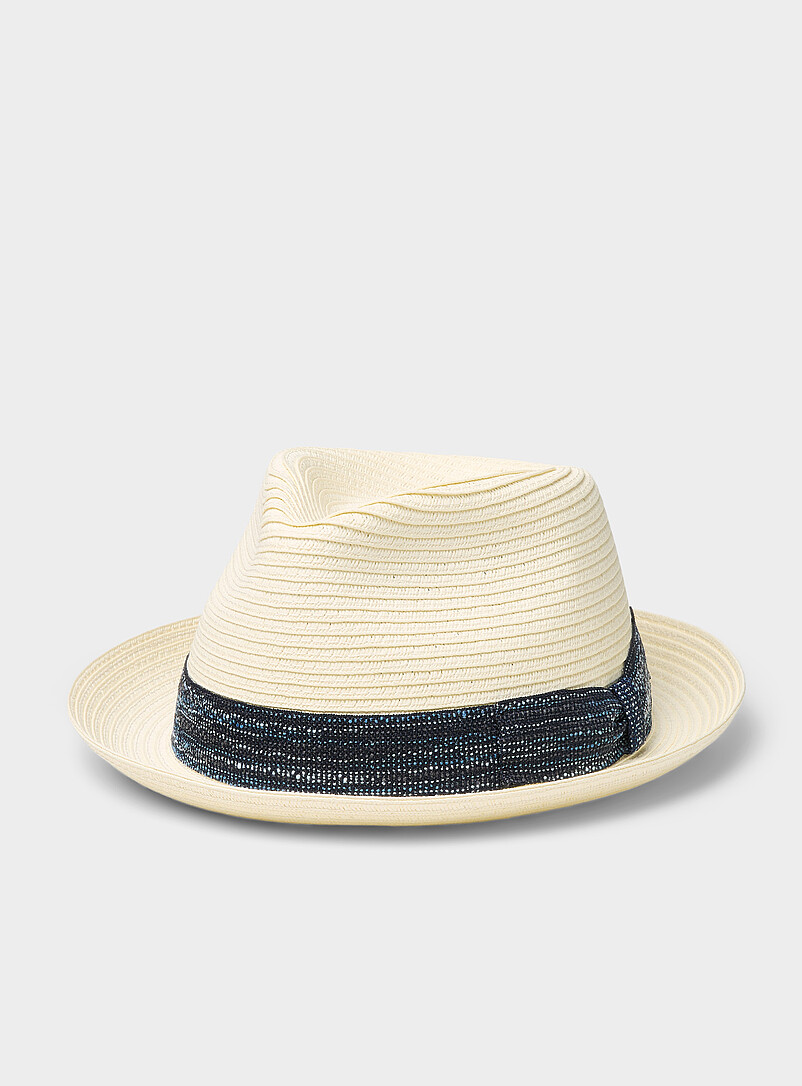 Small-brim paper straw fedora Exclusive collection from Italy product image (primary)