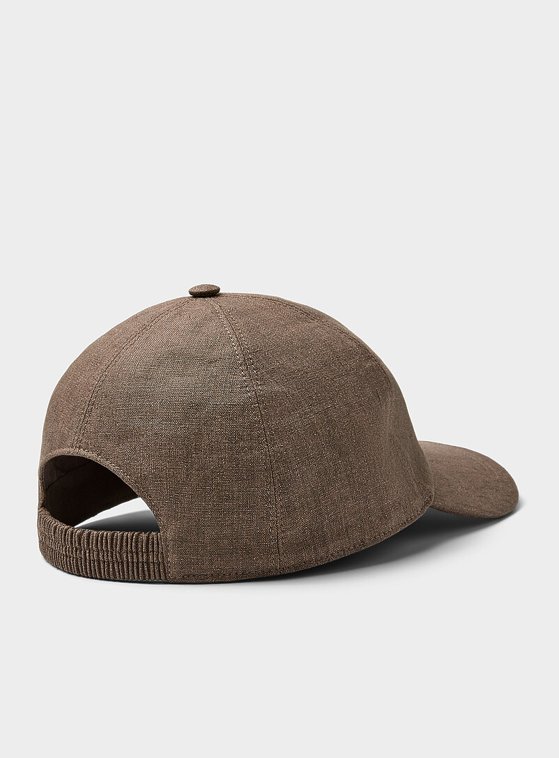 Pure linen minimalist cap Exclusive collection from Italy product image 2