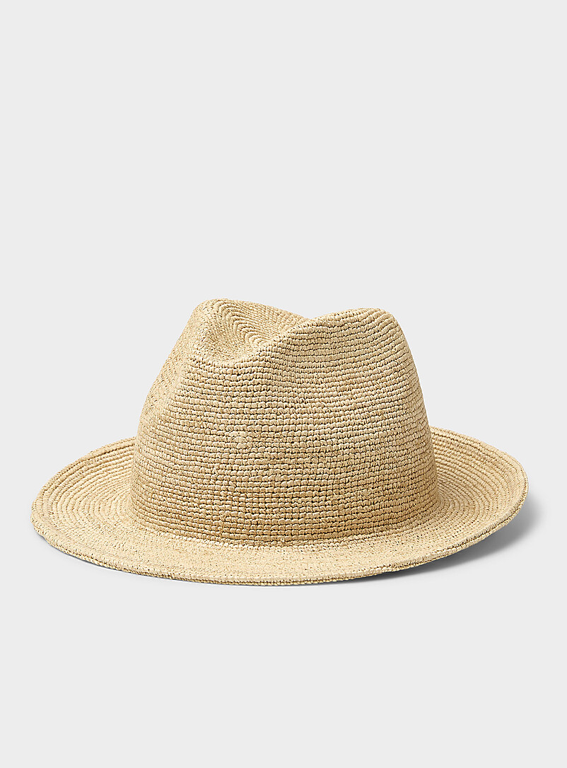 Natural Straw Trilby