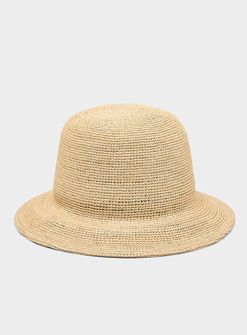 Italian Straw Minimalist Cloche Exclusive Collection From Italy