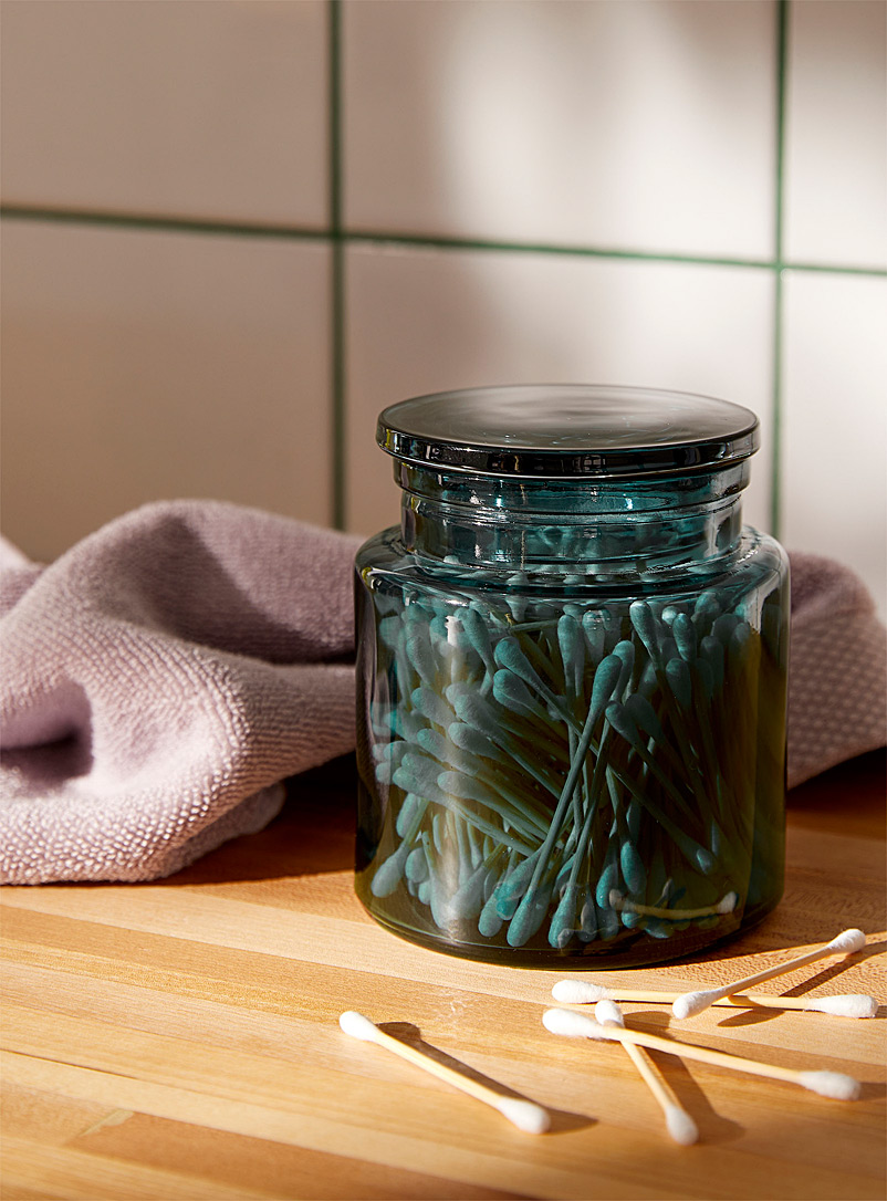 Simons Maison Green Translucent glass jar