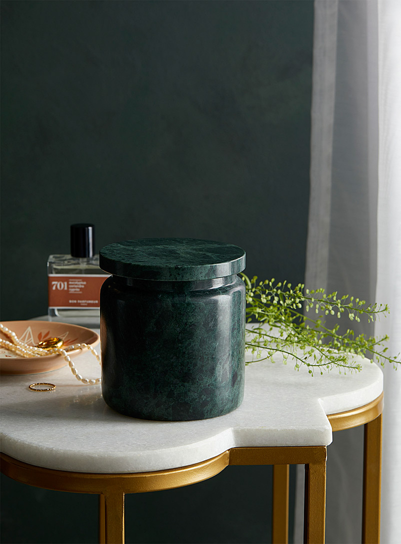 Simons Maison Assorted Green marble decorative jar