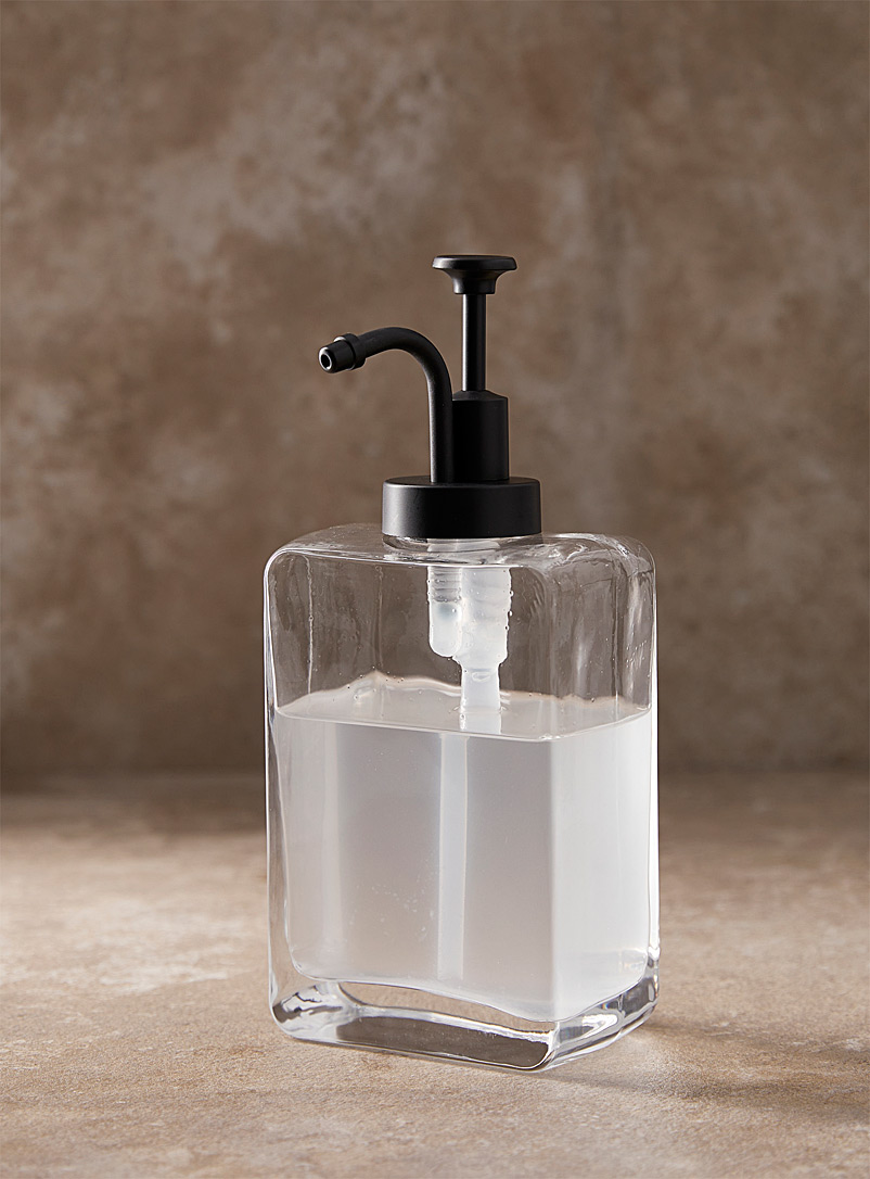 Simons Maison: La pompe à savon rectangulaire noire Assorti