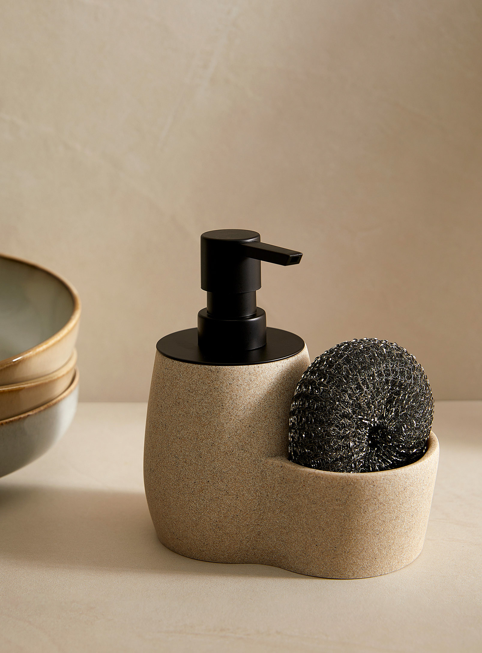 Simons Maison - Sand ceramic soap dispenser