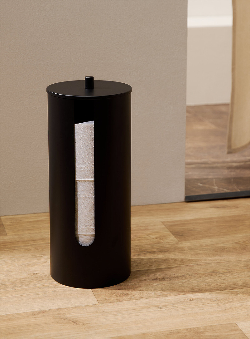 Metallic toilet paper storage product image (primary)