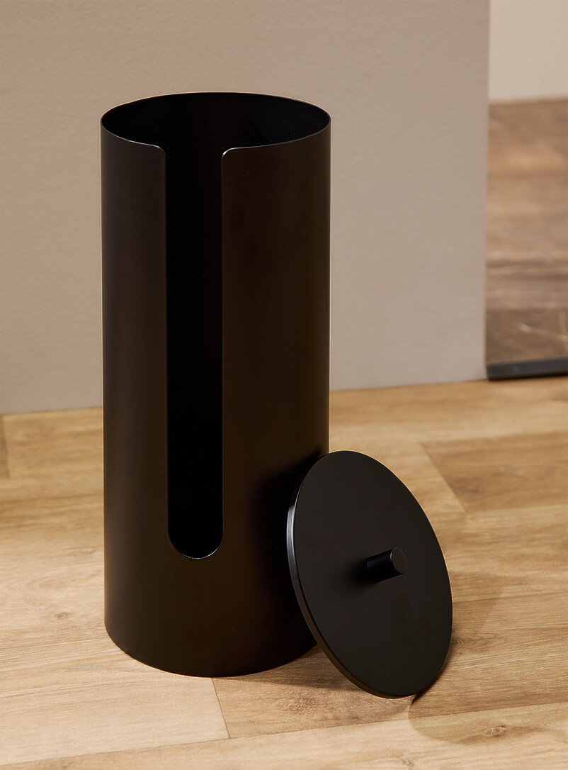 Metallic toilet paper storage product image 2