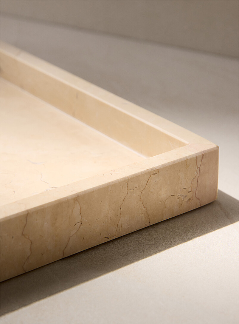 Genuine marble rectangular tray product image 2