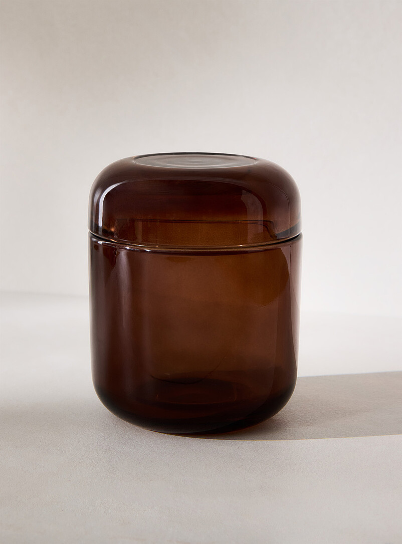 Amber decorative jar product image (primary)