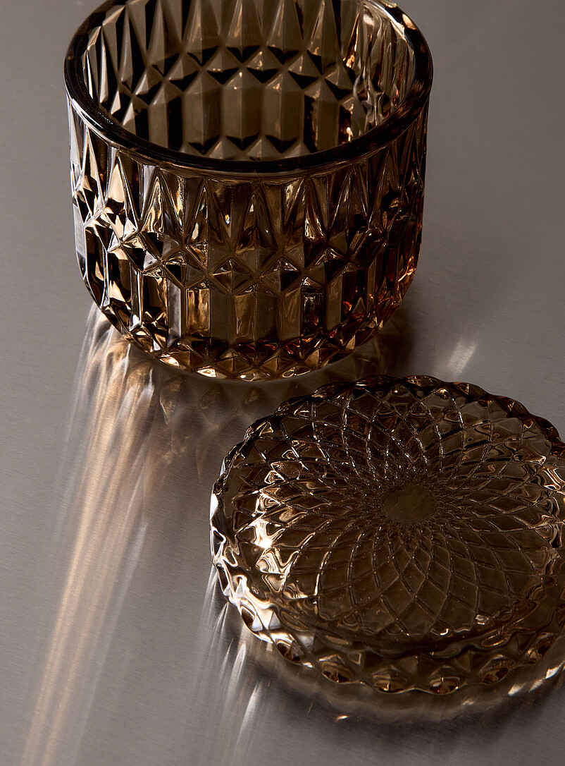 Floral relief motif decorative jar product image 2