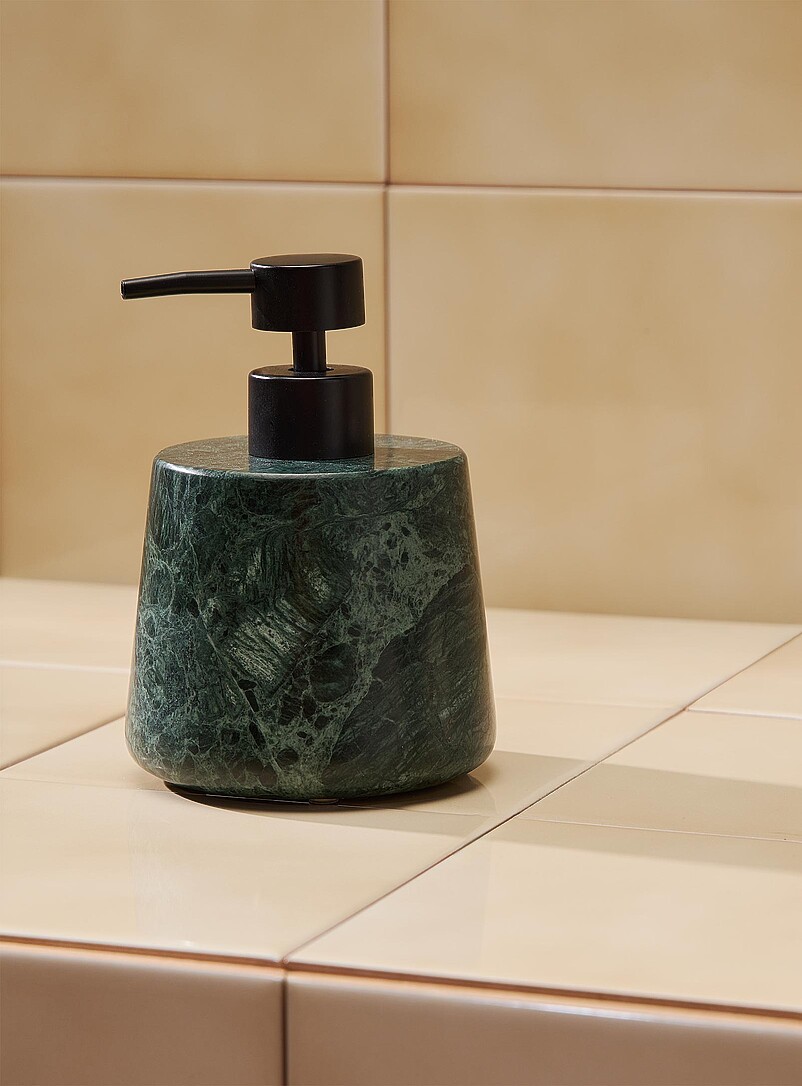 Rounded marble soap pump product image (primary)
