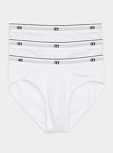Logo-waist classic briefs Organic cotton 3-pack