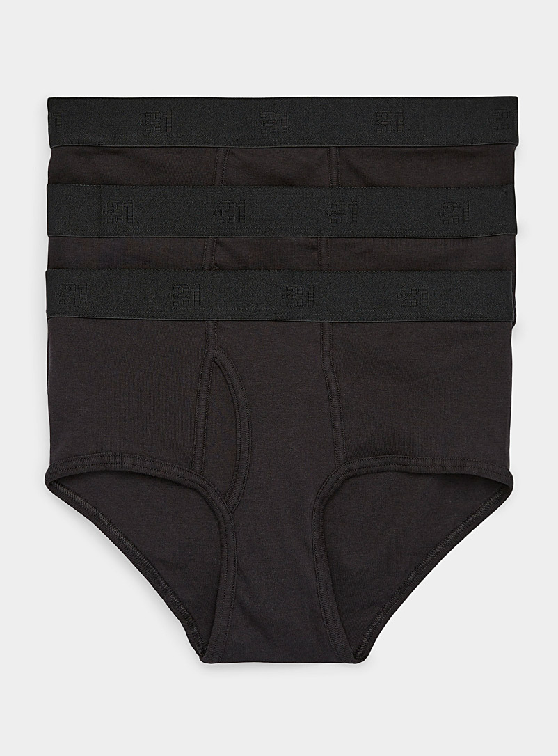 3 Pack brief panties black & grey - WOMEN's Briefs
