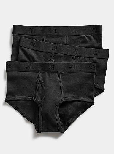 Les slips classiques unis Coton biologique Emballage de 3