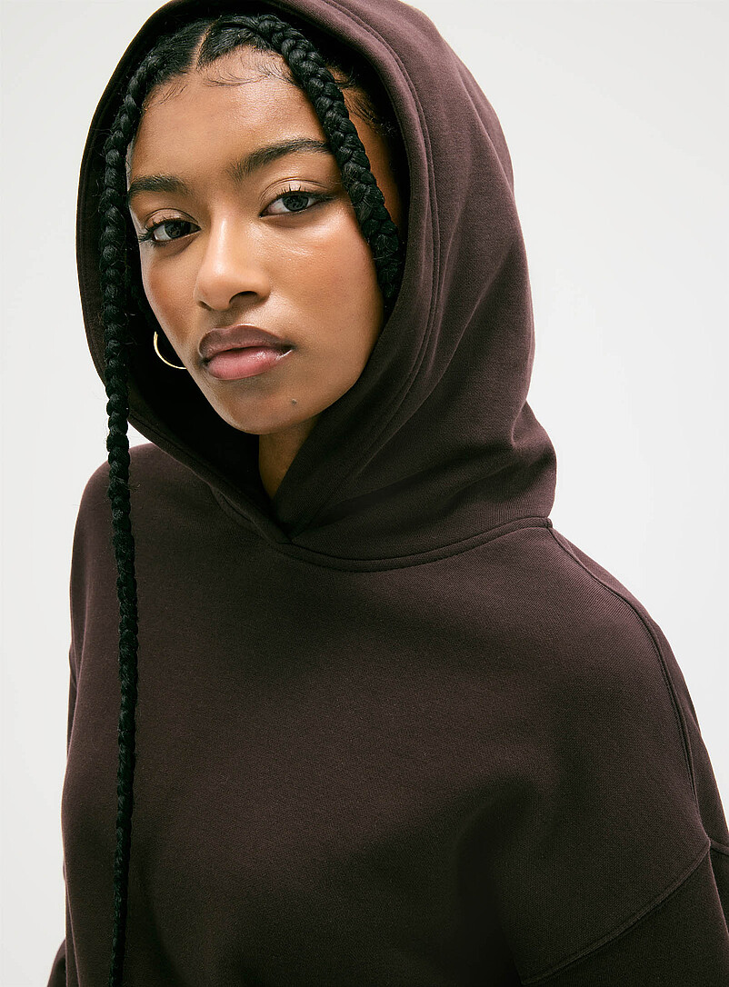 Twik Patterned Green Straight-fit hoodie for women
