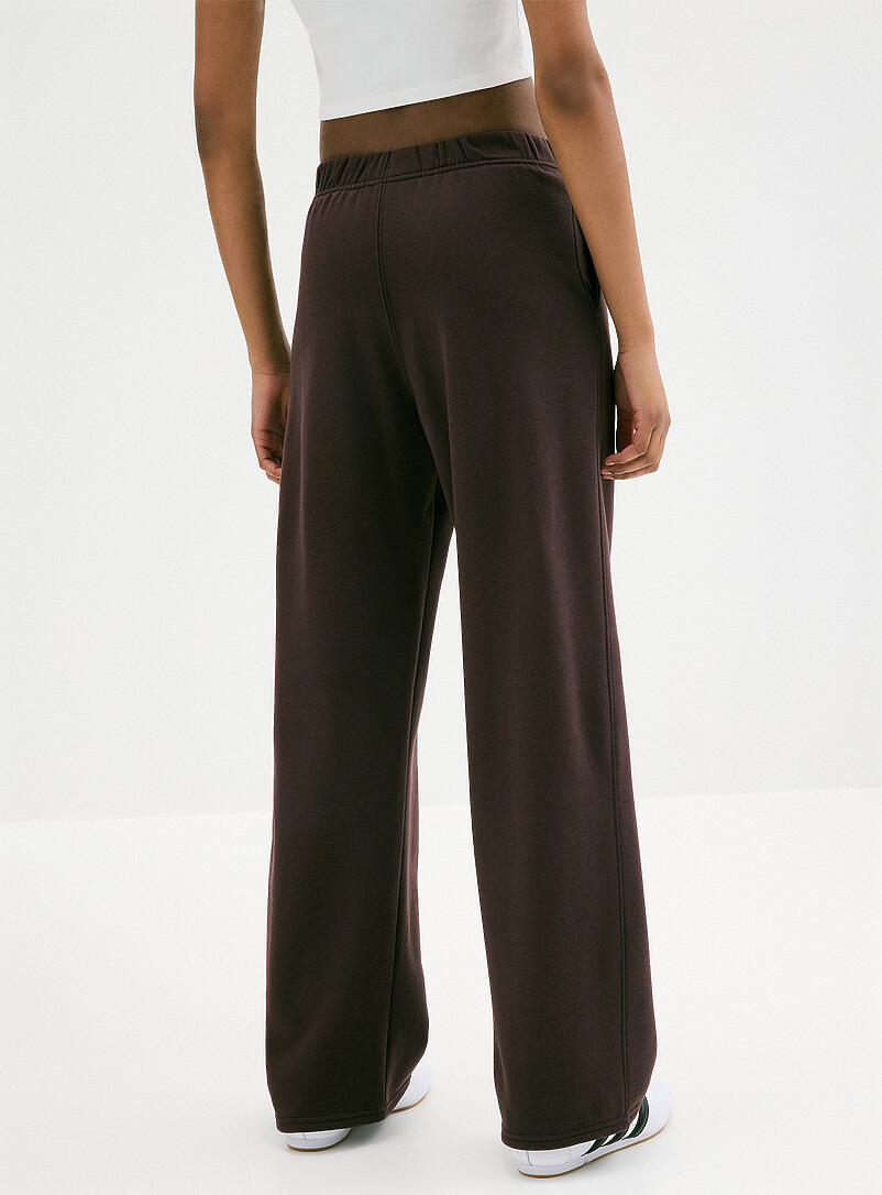Twik: Le pantalon molleton droit Gris pour femme