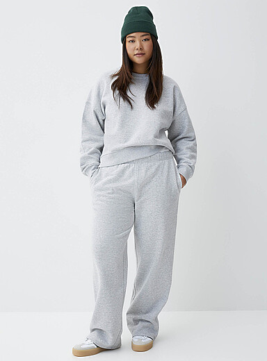Straight-leg fleece pant