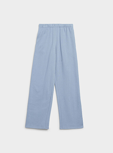Twik: Le pantalon molleton droit Bleu p&acirc;le pour femme