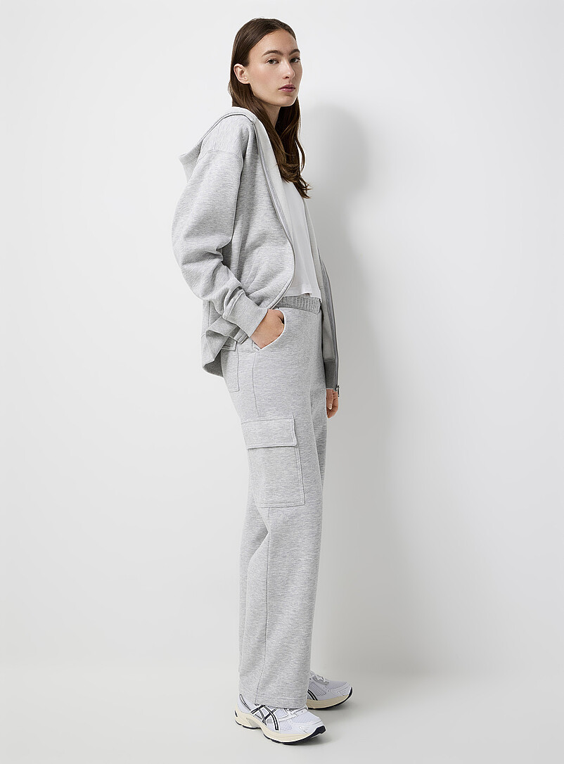 Survêtement Femme Élégant - Ensemble Jogging Confort Maison & Sport | Pantalon à Poches & Sweat à Capuche - Molleton Léger - 8