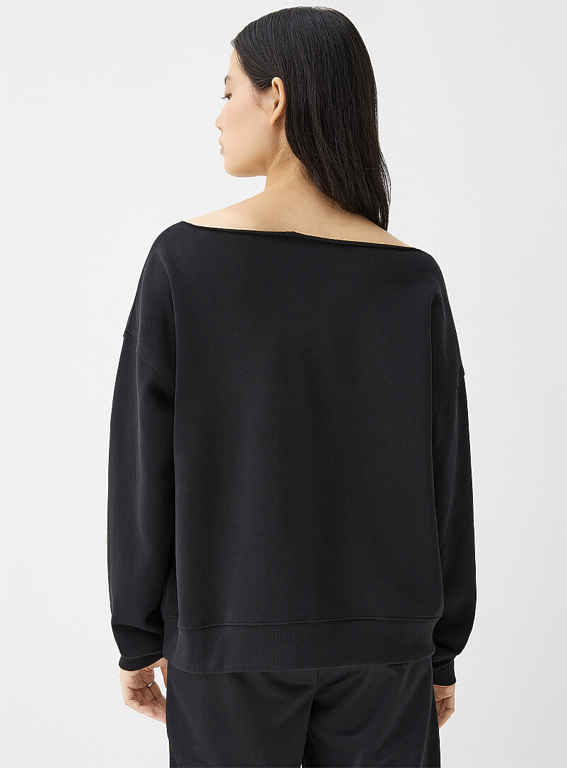 Twik Mossy Green Off-the-shoulder sweater for women