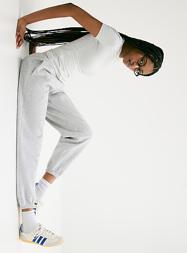 Le jogger ample molleton uni