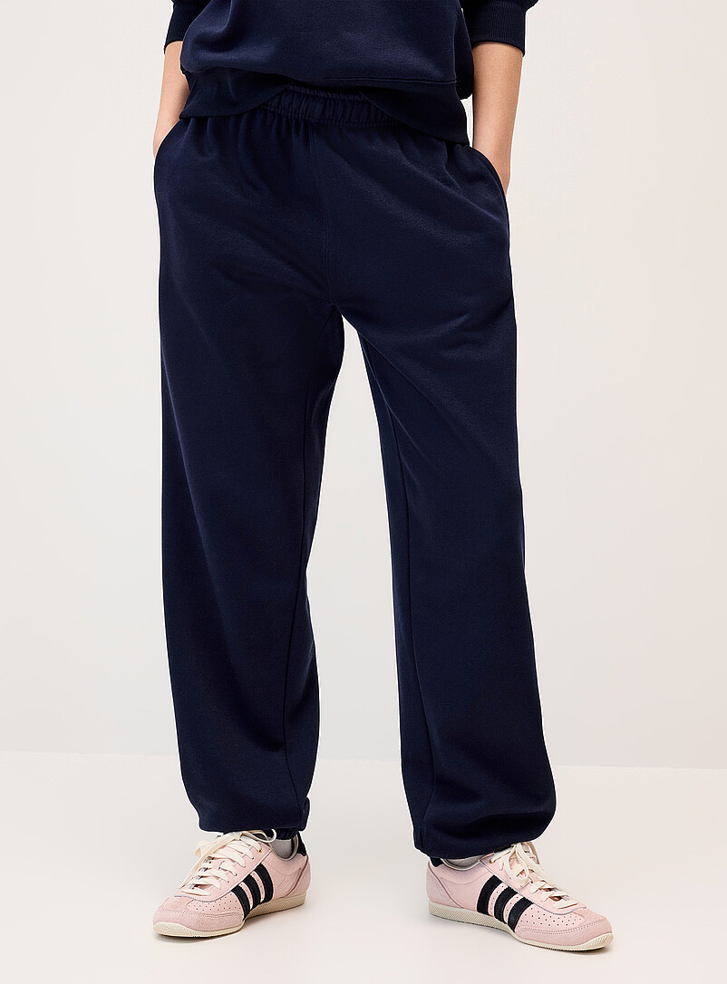 Twik: Le jogger ample molleton uni Bleu royal - Saphir pour femme