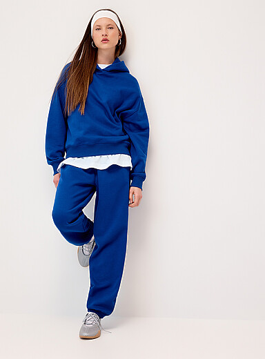 Le jogger ample molleton uni