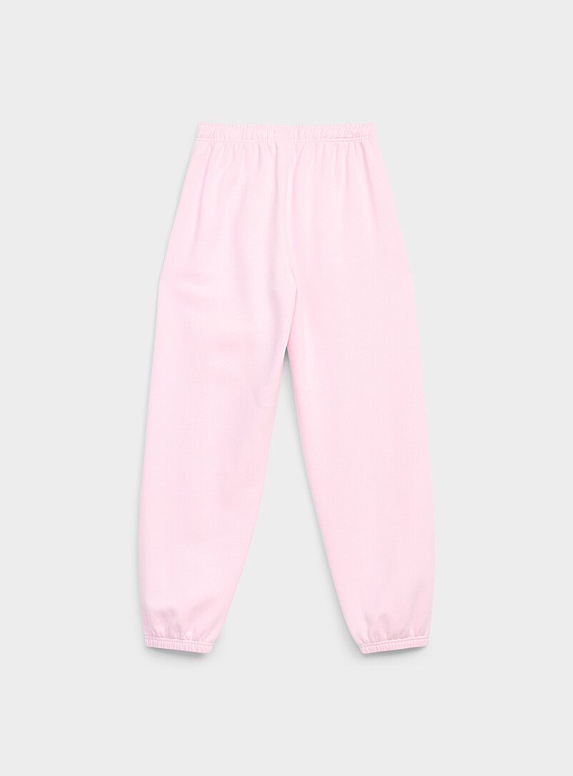 Twik Royal/Sapphire Blue Solid cotton-fleece loose joggers for women