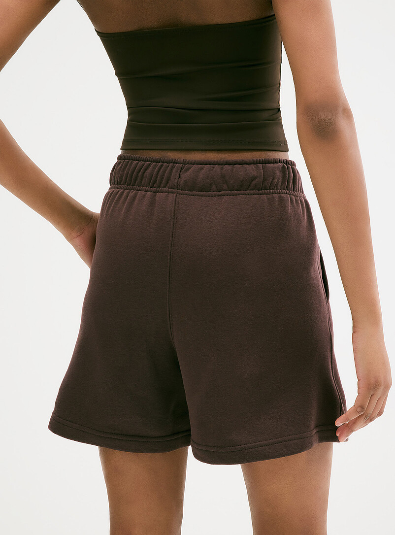 Twik: Le short molleton mi-cuisse Orange pour femme
