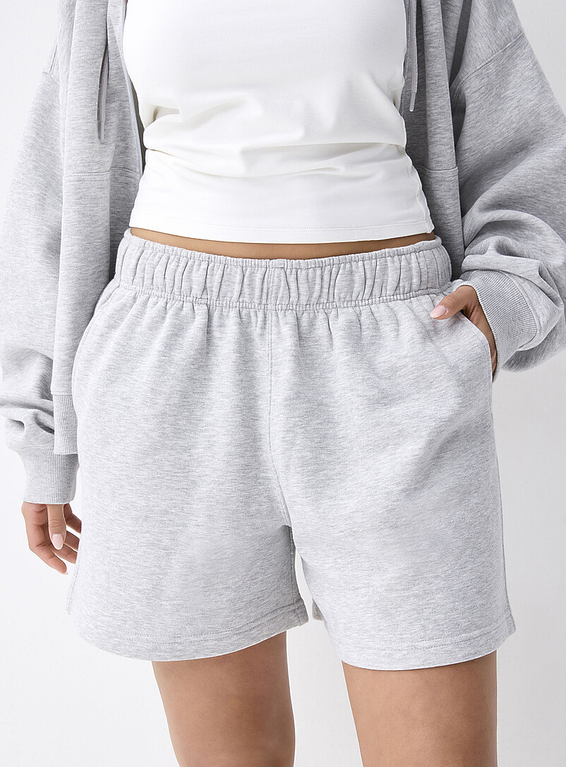 Twik: Le short molleton mi-cuisse Orange pour femme