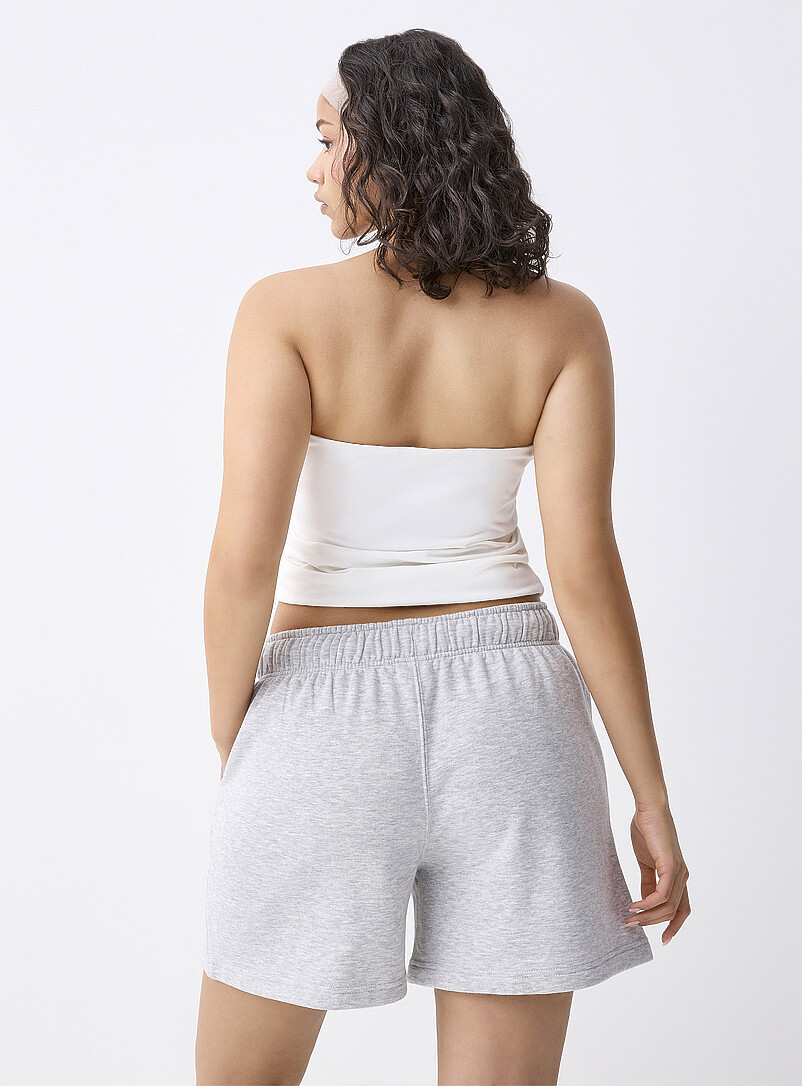 Twik Chocolate/Espresso Mid-thigh fleece short for women