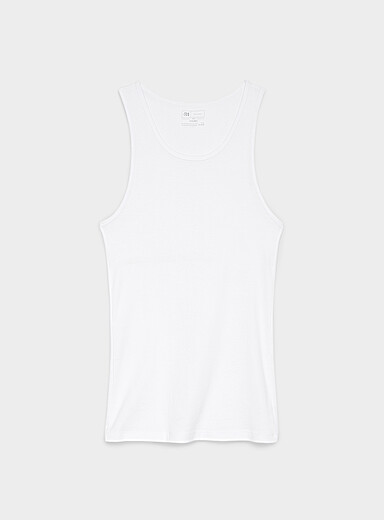 Solid ribbed tank undershirts 3-pack